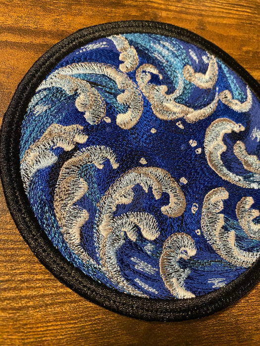 Ocean Waves Embroidered Patch – 5"