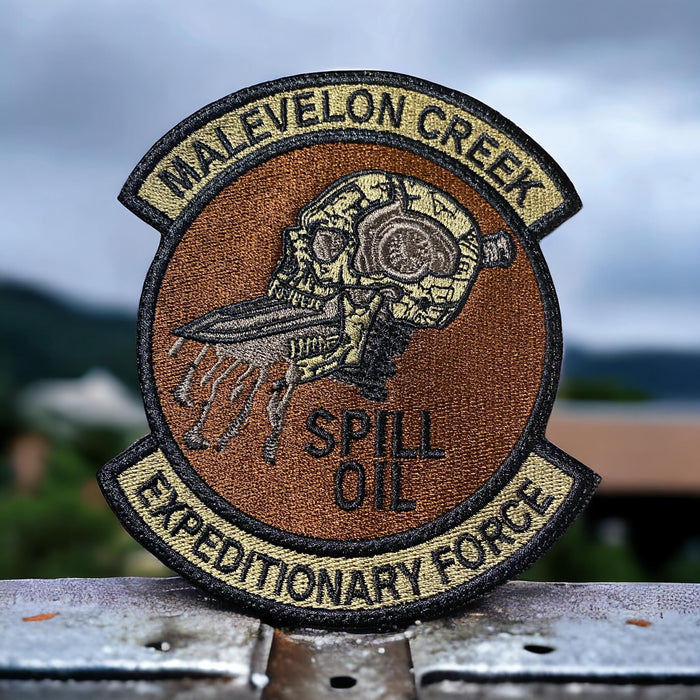 Malevelon Creek Subdued Embroidered Patch – Iron-On, Sew-On, or Hook
