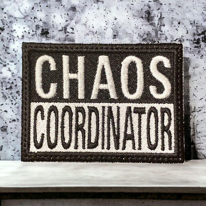 Chaos Coordinator Embroidered Patch – 3.02" x 2.22"