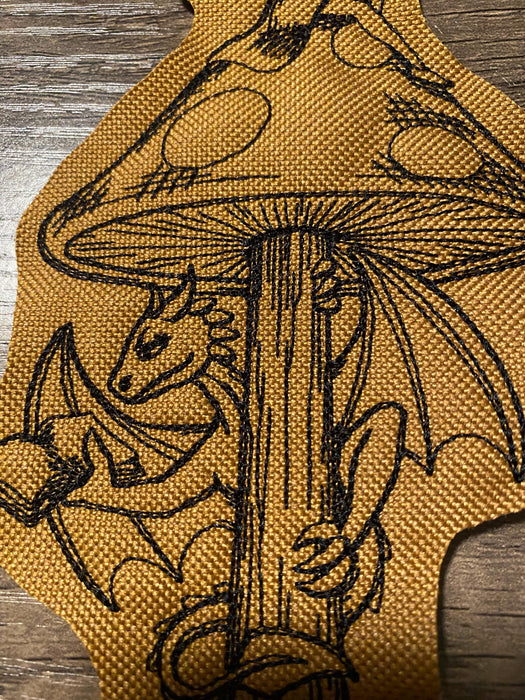 Fairy and Dragon Embroidered Patch – Multiple Sizes