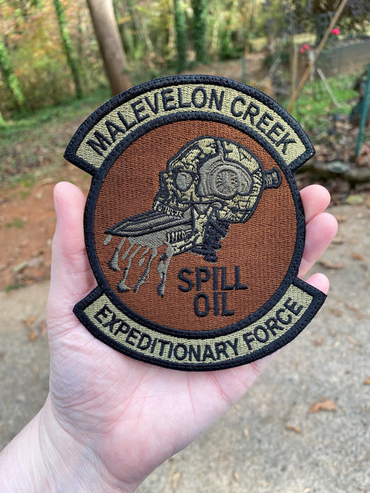 Malevelon Creek Subdued Embroidered Patch – Iron-On, Sew-On, or Hook