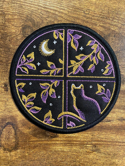 Purr-fect View Cat Window Embroidered Patch – Multiple Sizes