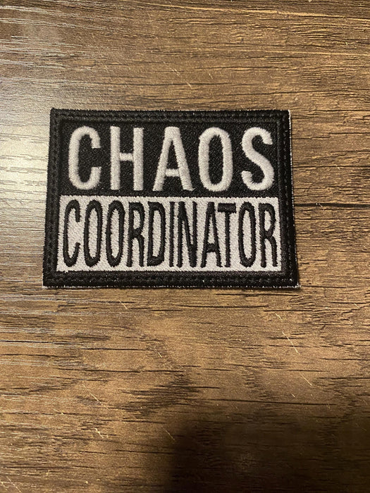 Chaos Coordinator Embroidered Patch – 3.02" x 2.22"