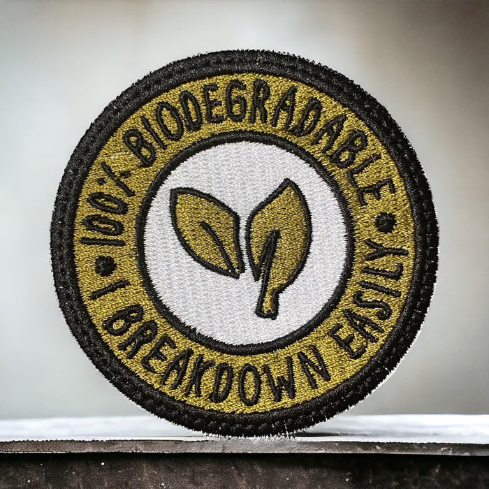 100% Biodegradable – I Breakdown Easy Embroidered Patch – 3"
