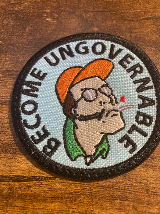 Become Ungovernable Patch – Funny Meme Embroidered Applique