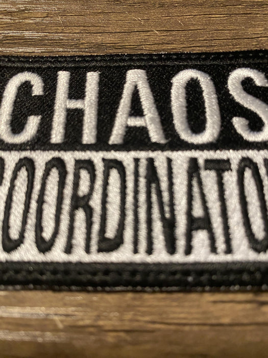 Chaos Coordinator Embroidered Patch – 3.02" x 2.22"