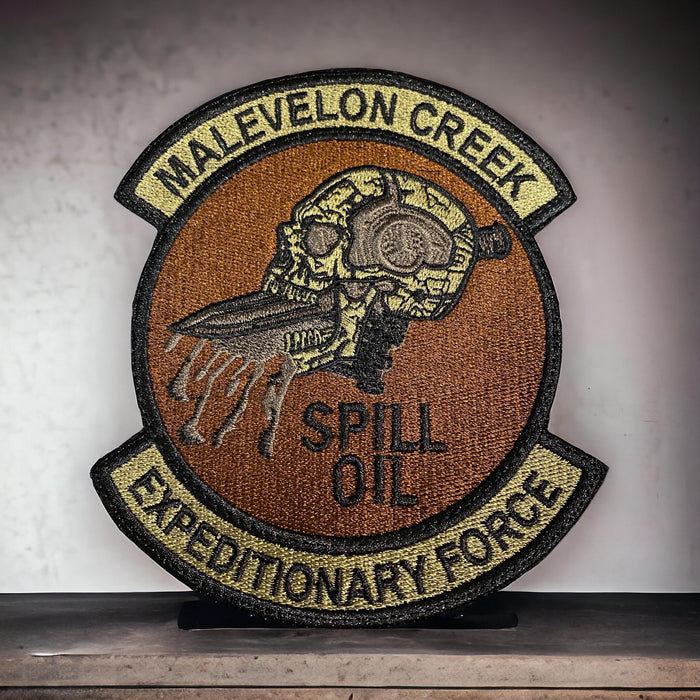 Malevelon Creek Subdued Embroidered Patch – Iron-On, Sew-On, or Hook