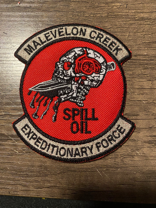 Malevelon Creek “Spill Oil Expeditionary Force” Patch – Helldivers Inspired