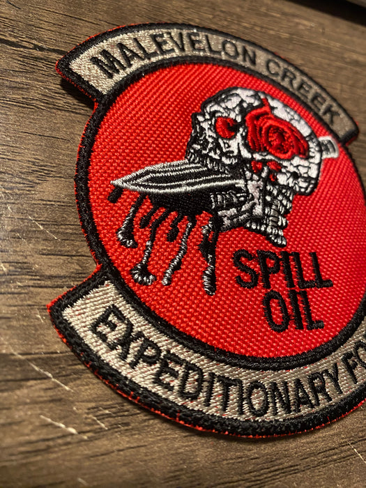 Malevelon Creek “Spill Oil Expeditionary Force” Patch – Helldivers Inspired