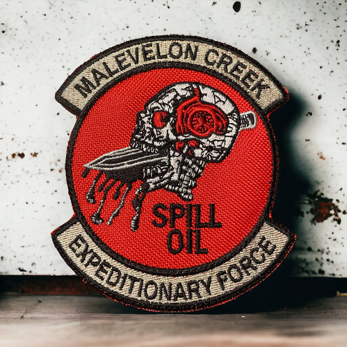 Malevelon Creek “Spill Oil Expeditionary Force” Patch – Helldivers Inspired