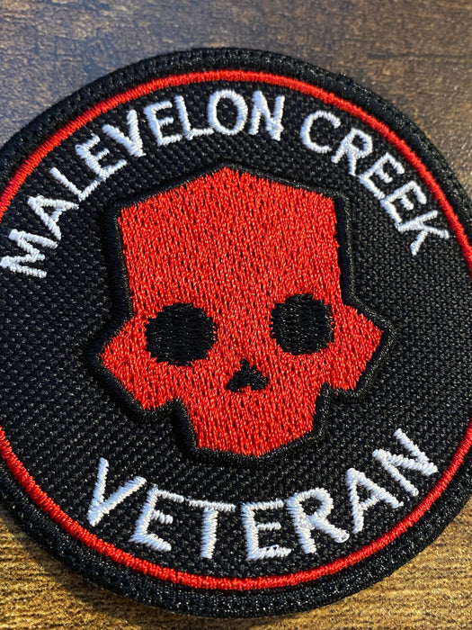 Helldivers Malevelon Creek Veteran Patch – 3.5” Embroidered Morale Patch (Iron-On, Sew-On, Hook)