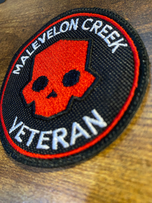 Helldivers Malevelon Creek Veteran Patch – 3.5” Embroidered Morale Patch (Iron-On, Sew-On, Hook)