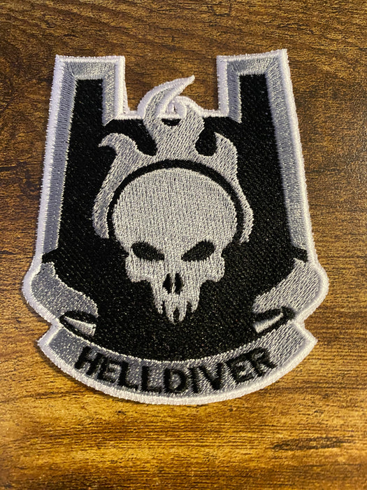 Helljumper/Helldiver Embroidered Patch – ODST-Inspired Helldivers Crossover Morale Patch (Iron-On, Sew-On, Hook)