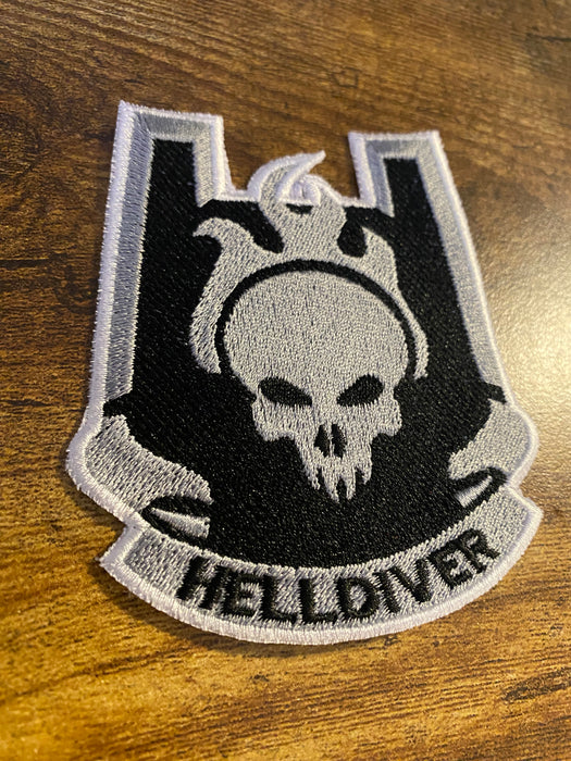 Helljumper/Helldiver Embroidered Patch – ODST-Inspired Helldivers Crossover Morale Patch (Iron-On, Sew-On, Hook)