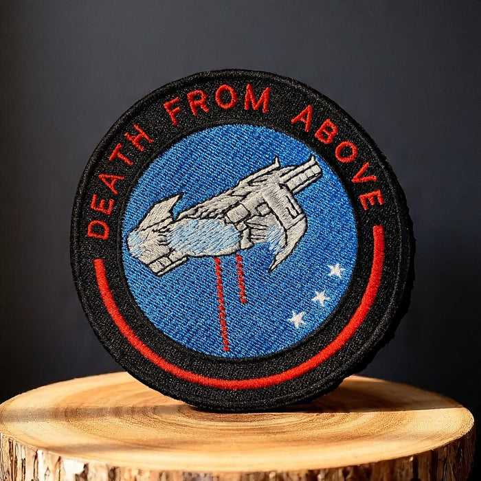 Death From Above Embroidered Patch – 3", 4", or 5"