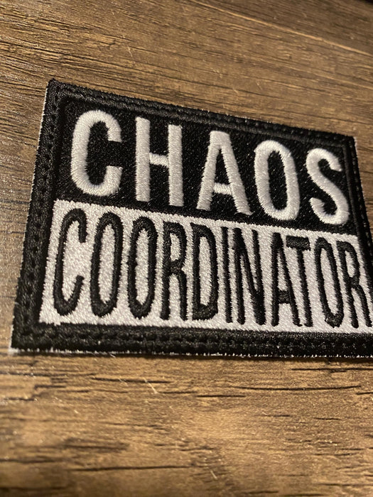 Chaos Coordinator Embroidered Patch – 3.02" x 2.22"