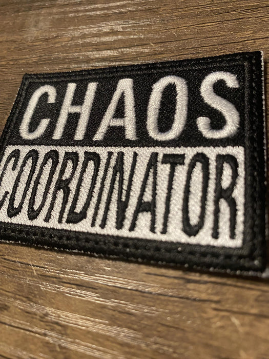 Chaos Coordinator Embroidered Patch – 3.02" x 2.22"