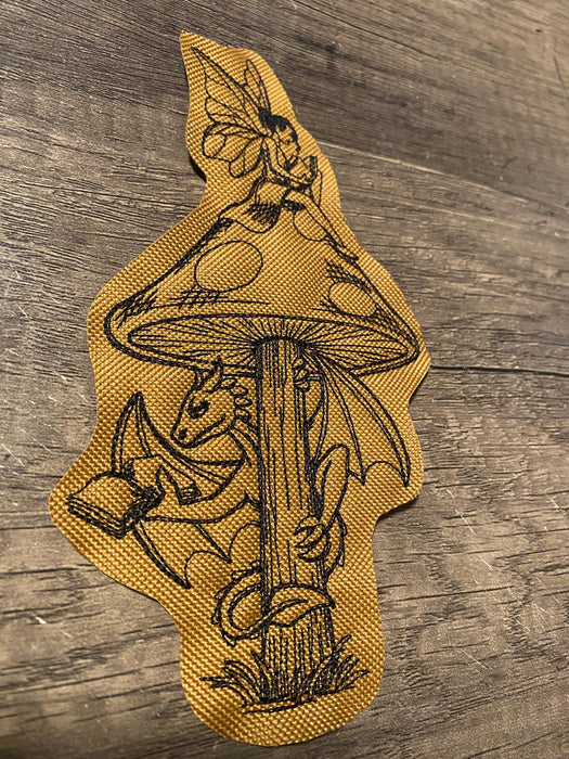 Fairy and Dragon Embroidered Patch – Multiple Sizes