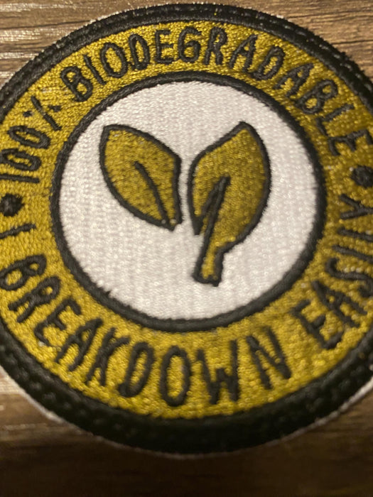 100% Biodegradable – I Breakdown Easy Embroidered Patch – 3"