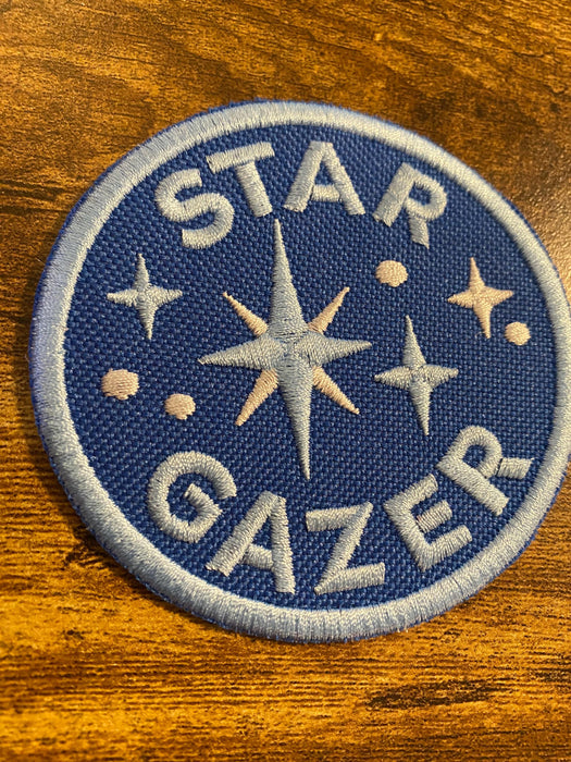 Star Gazer Embroidered Patch – Merit Badge Style