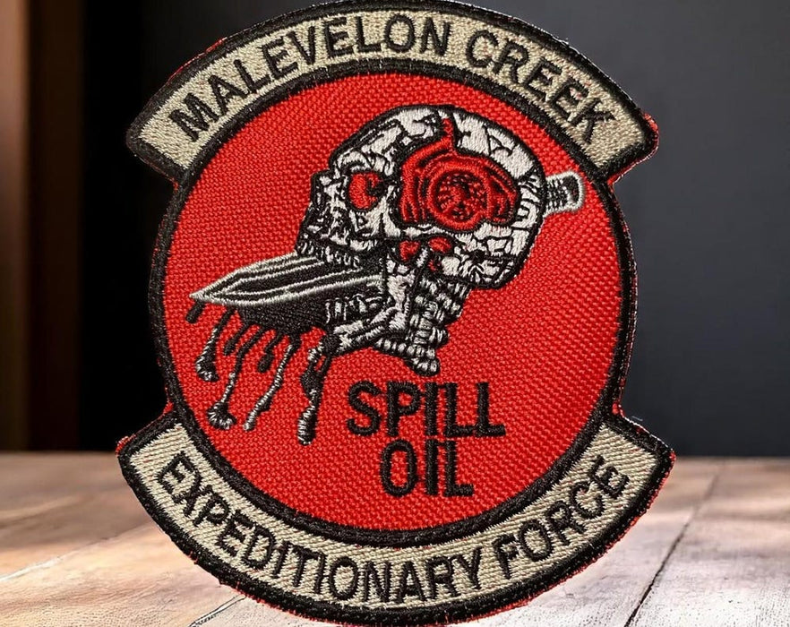 Malevelon Creek “Spill Oil Expeditionary Force” Patch – Helldivers Inspired